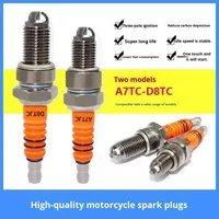 Bougie d'allumage pour moto A7TC D8TC B8TC 1308 100 110 125 150 Trois broches Tier-3 Économie d'énergie Tête hexagonale Ronde