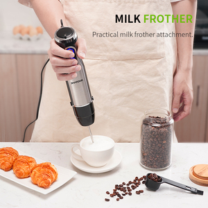 Máy xay cầm tay bằng thép không gỉ có phụ kiện đánh trứng, máy ép trái cây, xay sinh tố, xay thức ăn dặm cho bé, máy xay cầm tay điện - Product Image 6