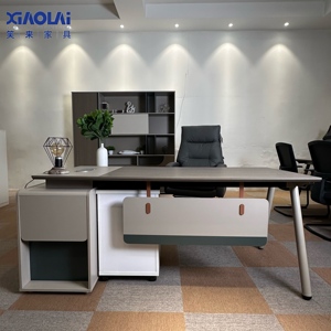 Bộ đồ nội thất văn phòng điều hành hiện đại với Combo bàn quản lý lớn và bàn làm việc - Product Image 2