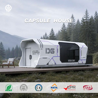 Maison capsule spatiale haut de gamme, maison préfabriquée modulaire en conteneur, villa d'hôtel de luxe, cabane mobile, structure en acier, personnalisation