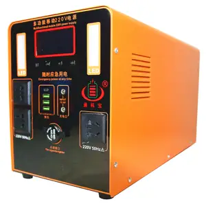 Renewable Energy Sources 1500W 150000mAh 220V Portable Power Station with LCD Display Screen