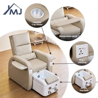 Fauteuil de pédicure de luxe avec pompe de vidange pour salon de manucure et spa des pieds