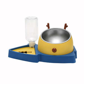 Оптовая продажа, Высококачественная пластиковая автоматическая кормушка для домашних животных с двойными чашами из нержавеющей стали, автоматическая кормушка для домашних животных, кормушки для домашних животных - Product Image 2