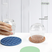 Ensemble de dessous-de-plat en silicone résistant à la chaleur pour l'alimentation des chiens, tapis à lécher et dessous-de-plat pour la cuisine