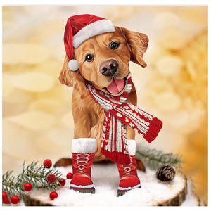 <span class=keywords><strong>Carte</strong></span> de vœux personnalisée DIY 3D élégante, mignonne, écologique, recyclable pour <span class=keywords><strong>chien</strong></span>, chat, remerciement, <span class=keywords><strong>anniversaire</strong></span>, Noël, remise de diplôme, Nouvel An, fleurs - Product Image 2