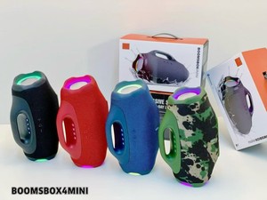 BOOMSBOX4 MINI LED RGB, haut-parleur sans fil BT 5.3 avec poignée en plastique, étanche, portable, caisson de basses extérieur, système audio, sortie 100-300W - Product Image 3
