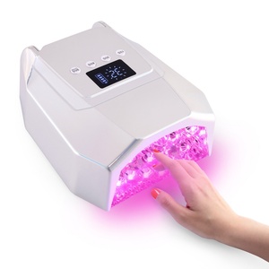 เครื่องอบเล็บ LED กำลังสูง 98W แบบชาร์จได้ ความยาวคลื่นคู่ 365/405 นาโนเมตร แหล่งกำเนิดแสงยูวี สำหรับร้านทำเล็บ ใช้งานอัตโนมัติ พร้อมระบบเซ็นเซอร์ อบแห้งเร็ว - Product Image 6