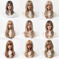 Perruque HD 13x6 Ombrée Blond Thé au Lait avec Baby Hair Blond Cendré, Densité 200%, Pré-Épilée, Ondulée (Body Wave), Racines Brunes, Cheveux Humains pour Femmes
