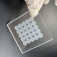 Panneau en verre de quartz percé au laser personnalisé de haute qualité résistant aux hautes températures-Produits de quartz en forme unique