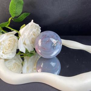 Wholesale Polished Natural <b>Crystal</b> Healing Stone Grey Agate Sphere <b>Ball</b> Mascot Gift for Home Decor - Product Image 6