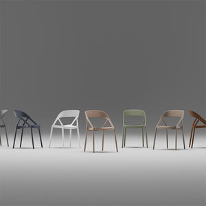 Muestra Gratis Silla Moderna Clásica Apilable de Plástico Rosa Sillón de Exterior para Jardín Balcón Hotel Restaurante - Product Image 6