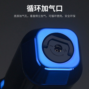 High Power Flamethrower Lighter Piezoelectric Windproof For BBQ Outdoor Cooking <b>Kitchen</b> Use <b>Plastic</b> Body - Product Image 3