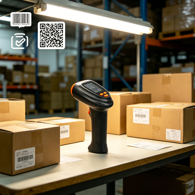 TP20BG High Performance Handheld Barcode Reader 1D 2D BT Wireless Qr Bar Code Scanner for Supermarket Warehouse Inventory