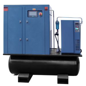 ราคาโรงงานขายส่ง AULISS เครื่องอัดอากาศแบบสกรูโรตารี่ All-In-One 11KW/15KW/22KW 125psi 8/10/12bar ระบายความร้อนด้วยอากาศ - Product Image 1