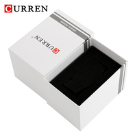 Boîte cadeau personnalisée pour montres Crrju Naviforce, boîte à bijoux Forsining Winner pour montres, boîte à accessoires Curren montres rouge et noir