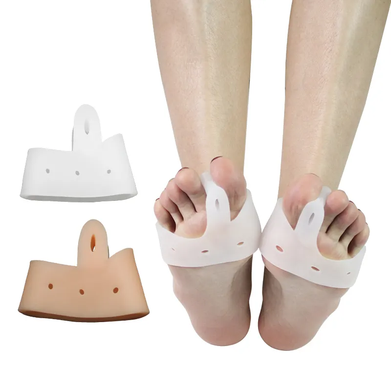 Gel gros orteil séparateur orthèse coussinet de pied gel de silicone avant pied protecteur chaussettes femmes
