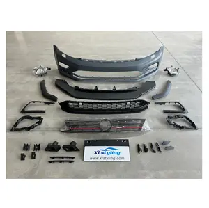 Car accessories bodykit front bumper with grille for VW Volkswagen Jetta 2015 MK6.5 GLI facelift upgrade