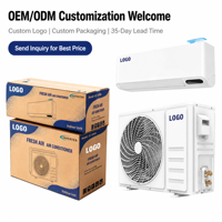 Pompe à chaleur murale à inverter 12000 BTU R32 A+++ respectueuse de l'environnement, avec contrôle par application, climatiseur split intelligent à air frais
