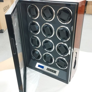 Automatic <strong>Watch</strong> Safe <strong>Box</strong> Fingerprint Unlock Adjustable <strong>Watch</strong> Pillow Screen 12 Slot <strong>Watch</strong> <strong>Winder</strong> - Product Image 1