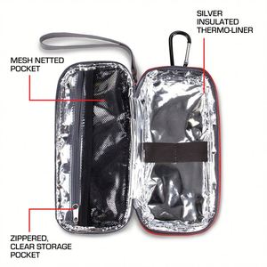 Portable Fashion Insulated Diabetes Medical Box Waterproof Polyester/Nylon Outer Shell Double Strap Insulated Lining Medicine - Product Image 3