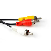 Câble AV composite de 6 pieds / 1,8 m pour PS2, cordon audio-vidéo RCA stéréo pour console PS 2