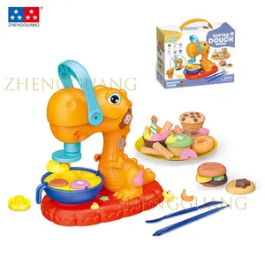 Zhengguang Toys bambini all'ingrosso Playdough Color Clay Kit fai da te Kit modello dinosauro in plastica colore argilla giocattoli gioca Set di pasta