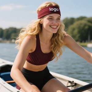 بالجملة بالجملة عصابة رأس رياضية رقيقة مع قبضة جافة تخبط شعار ملون مخصص بدون حد أدنى لسوار المعصم - Product Image 1