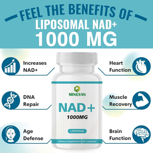 Complément alimentaire pur NAD+ en gros pour OEM, capsules organiques de NAD et de Resvératrol pour hommes et femmes - Product Image 2