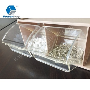 Powerway nhà máy nghiêng lưu trữ thùng với 6 rõ ràng ngăn kéo cho xe đẩy - Product Image 4