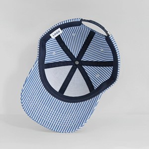 หมวกแก๊ปเบสบอลวินเทจปักโลโก้แบบสามมิติ  ทรงแข็งแรง คุณภาพสูง 5 ชิ้น  ลายทาง  ผ้าฝ้าย 100% สไตล์เรโทร - Product Image 6