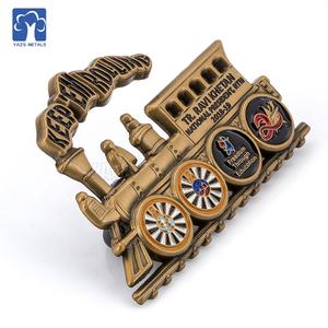 2024 artículo de regalo PIN de recuerdo de esmalte de <span class=keywords><strong>tren</strong></span> personalizado de metal - Product Image 4