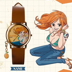 Nuevo 2026, 100% Auténtico, Set de 9 Piezas de Relojes de Pulsera de la <span class=keywords><strong>Serie</strong></span> One Piece, Reloj de Anime Japonés, Caja Sorpresa Decorativa, Juguetes de <span class=keywords><strong>Luffy</strong></span> y Nami - Product Image 2
