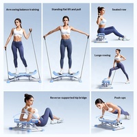 Appareil de ski pliable d'intérieur en acier avec écran LCD, entraîneur de glisse, pour le renforcement du plancher pelvien, entraînement cardio à domicile, marque OEM RONGNENG