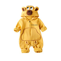 Nuova Tuta alla Moda Primavera/Autunno 2026 per Neonati e Bambini, con Cappuccio, Cerniera e Stampa Cartoon, Perfetta per le Gite