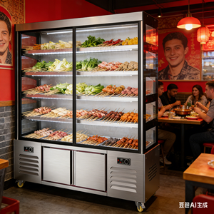 YINZHENG - Refrigerador Comercial con Vitrina de Vidrio para Hot Pot Sichuanés Marinado Chuanchuan - Product Image 1