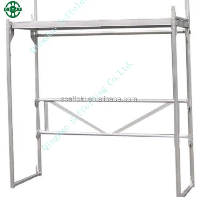 Handle and easy assembly European certification aluminium ladder/h and door frame scaffolding