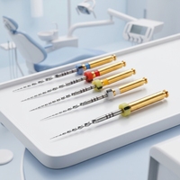 Limes rotatives endodontiques Niti Super Silver élastiques à conicité multiple, activées par la chaleur, en nickel-titane pour le traitement des canaux radiculaires dentaires