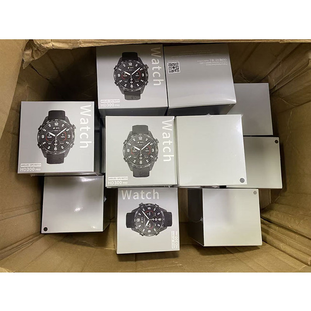 HKSF HD300Pro GPS Smart Watch 1.43" AMOLED Screen 4GB Memory 3ATM Waterproof WhatsApp Reply APP Download Stock Wholesales