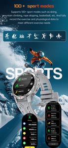 Montre connectée intelligente KT88 2025 avec lampe torche, étanche 3ATM, modes sportifs multiples et boussole pour activités de plein air - Product Image 6