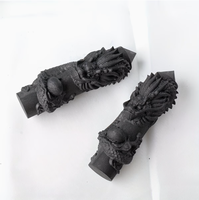 Tour de cristal de Shungite noire naturelle sculptée à la main en forme de dragon, obélisque de guérison pour la décoration intérieure et le Feng Shui, vente en gros