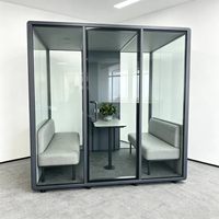 Cabine insonorisée modulaire personnalisée, ignifuge, pour bureau, salle silencieuse, cabine acoustique pour appels téléphoniques