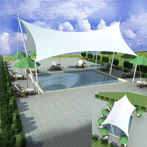 Outdoor PVDF/PTFE/ETFE Material Architectural Membrane Stadium Roofing for Outdoor Tennis Basketball Court Awning <b>Tent</b> - Product Image 4