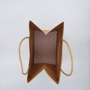 ถุงกระดาษอาร์ตพิมพ์ลายหรูหราแบบกำหนดเอง พร้อมหูหิ้วริบบิ้น เคลือบลามิเนต พิมพ์ดิจิทัลและออฟเซ็ต รีไซเคิลได้ สำหรับใส่ของกลับบ้านหรือช้อปปิ้ง - Product Image 6