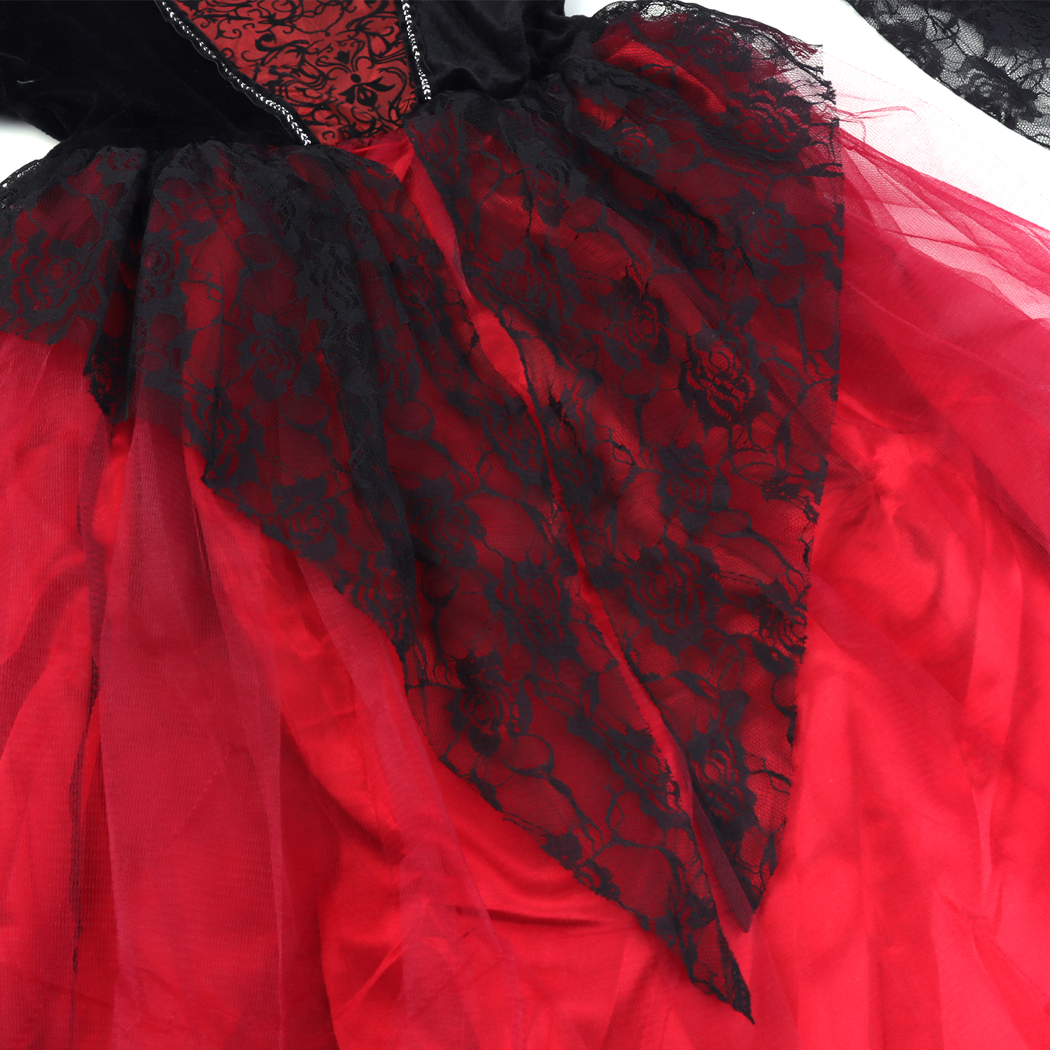 Vampire Princess Tutu Dress for Girls - Halloween Kids Costume Outfit in  Red & Black, Perfect for Halloween Parties