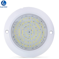 Lampe LED de piscine LanWo 8W à montage en surface, design fin et givré, connectivité Wi-Fi Tuya, alimentation DC12V, éclairage subaquatique – Nouveauté très demandée