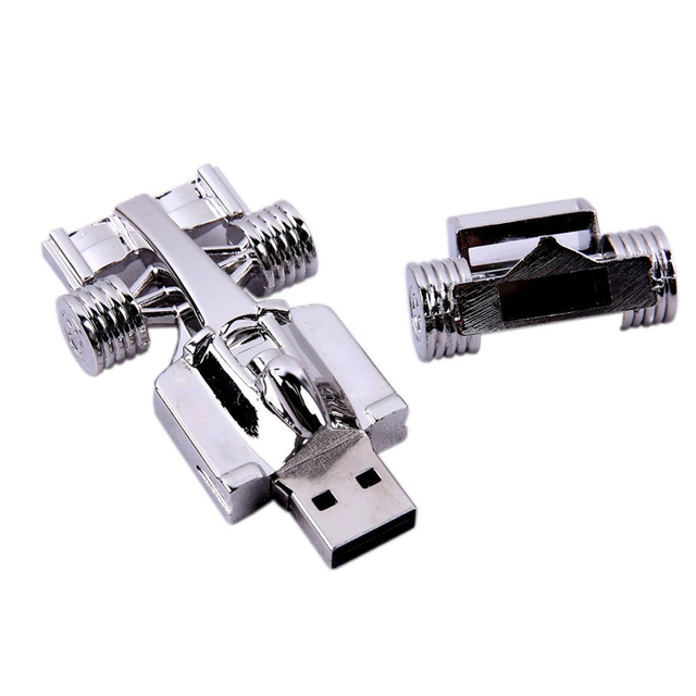 USB 2.0/3.0 Flash Drive 4GB 8GB 16GB Metal Car Shape 100% Real Capacity 10Year Data Retention Memory Stick for Gift Pen Drive
