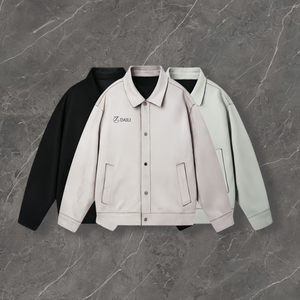 Chaqueta de cuero PU vintage de nuevo diseño de moda personalizada chaqueta de cremallera de peso pesado de moda para hombres - Product Image 1