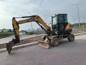 รถขุดตีนตะขาบมัลติฟังก์ชั่นมือสองรถขุดฮุนไดฮุนได SY75C ประสิทธิภาพสูง - Product Image 2