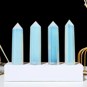 High Quality Opal Point Tower Wand Wholesale Point Tower for Healing Chakra Body Massage tool for Relaxing