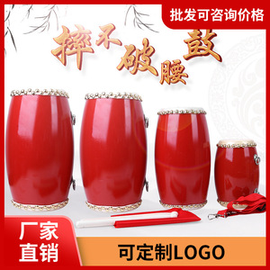 Traditional Wooden Waist <b>Drum</b> Cowhide Drumhead Handmade For Dance Performance 12cm 14cm 15cm - Product Image 5